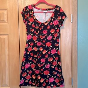 100% cotton cute dress, cap sleeves